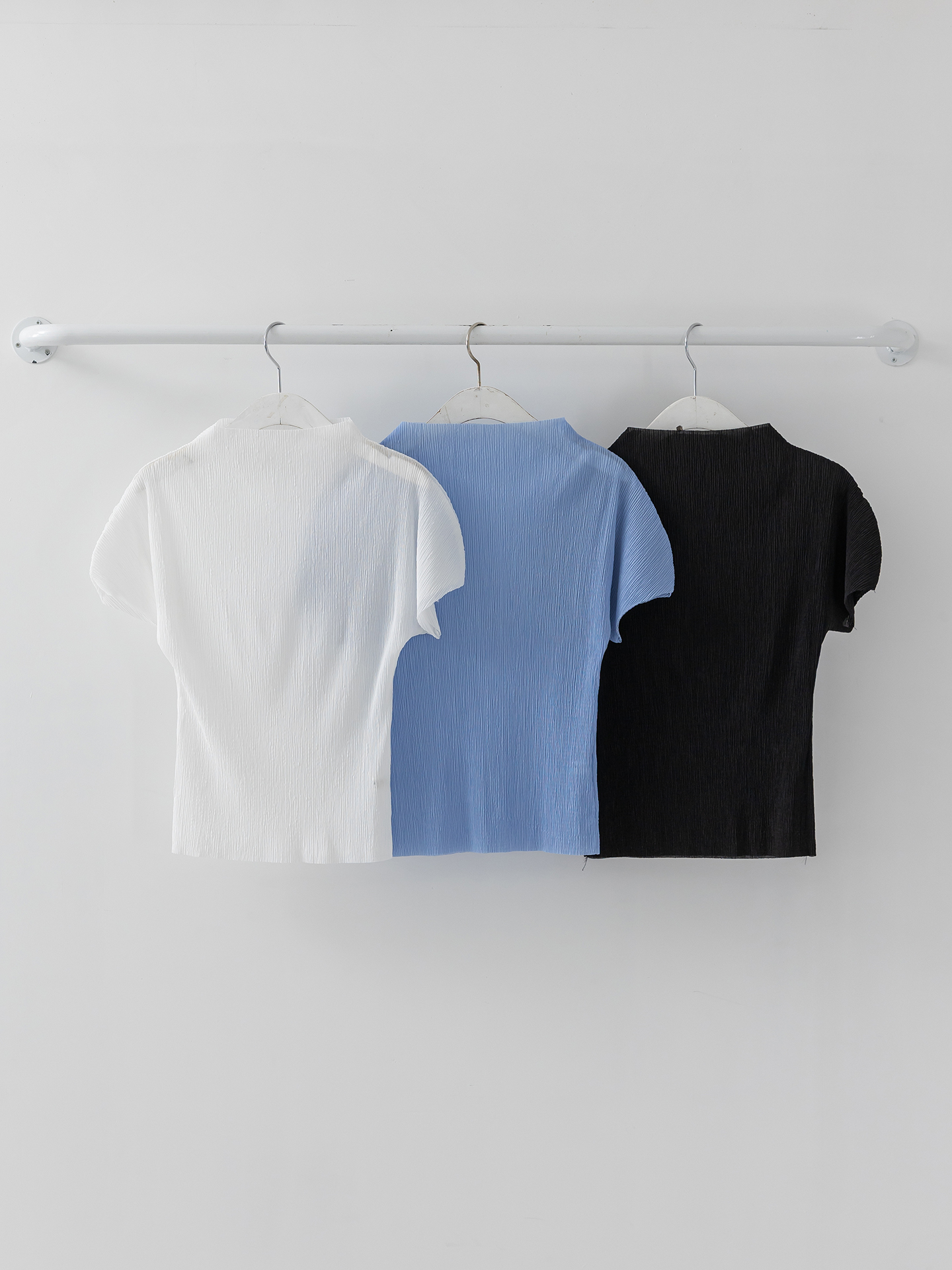 ハーフネックリンクルスリム半袖Tシャツ | 詳細画像24