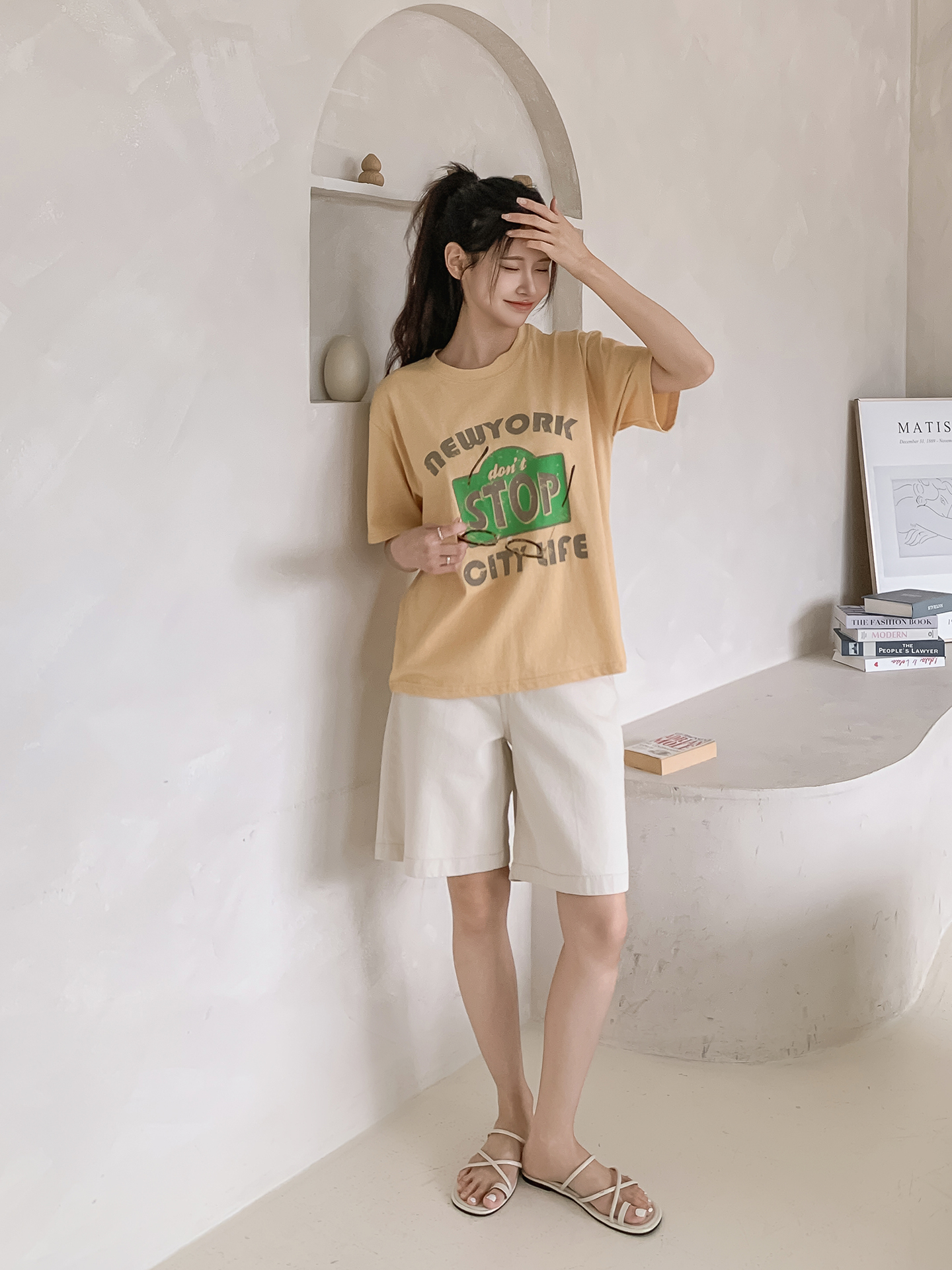 ラウンドネック半袖ロゴTシャツ | 詳細画像11