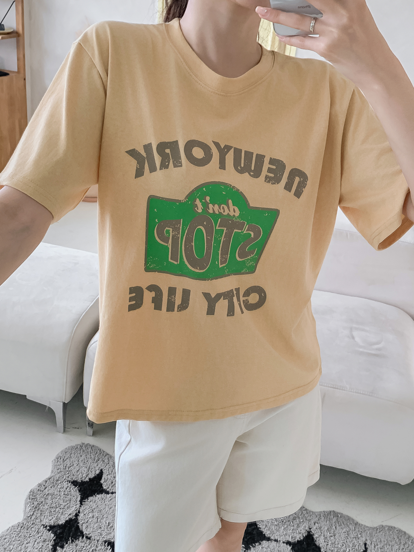 ラウンドネック半袖ロゴTシャツ | 詳細画像14