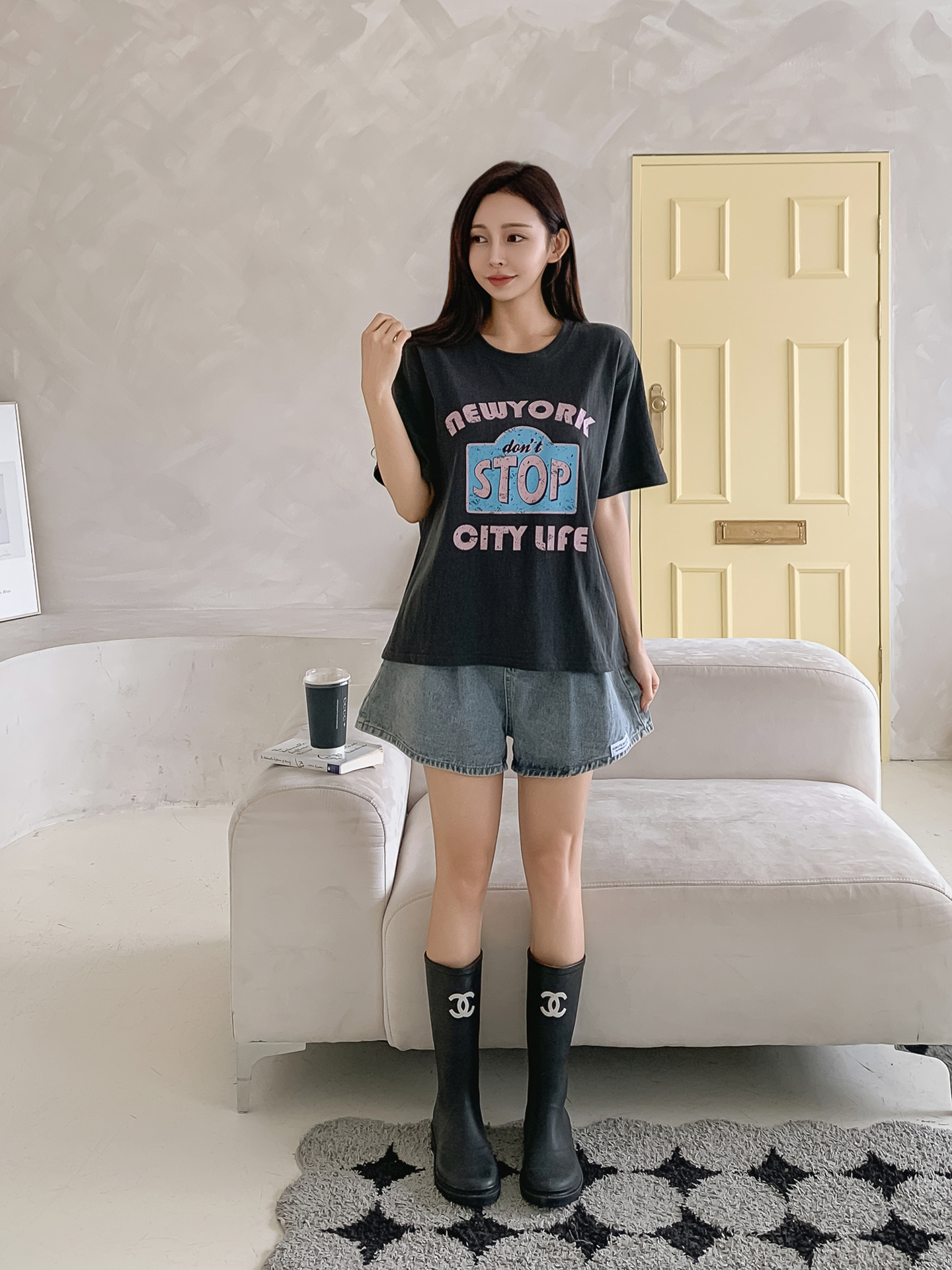 ラウンドネック半袖ロゴTシャツ | 詳細画像15