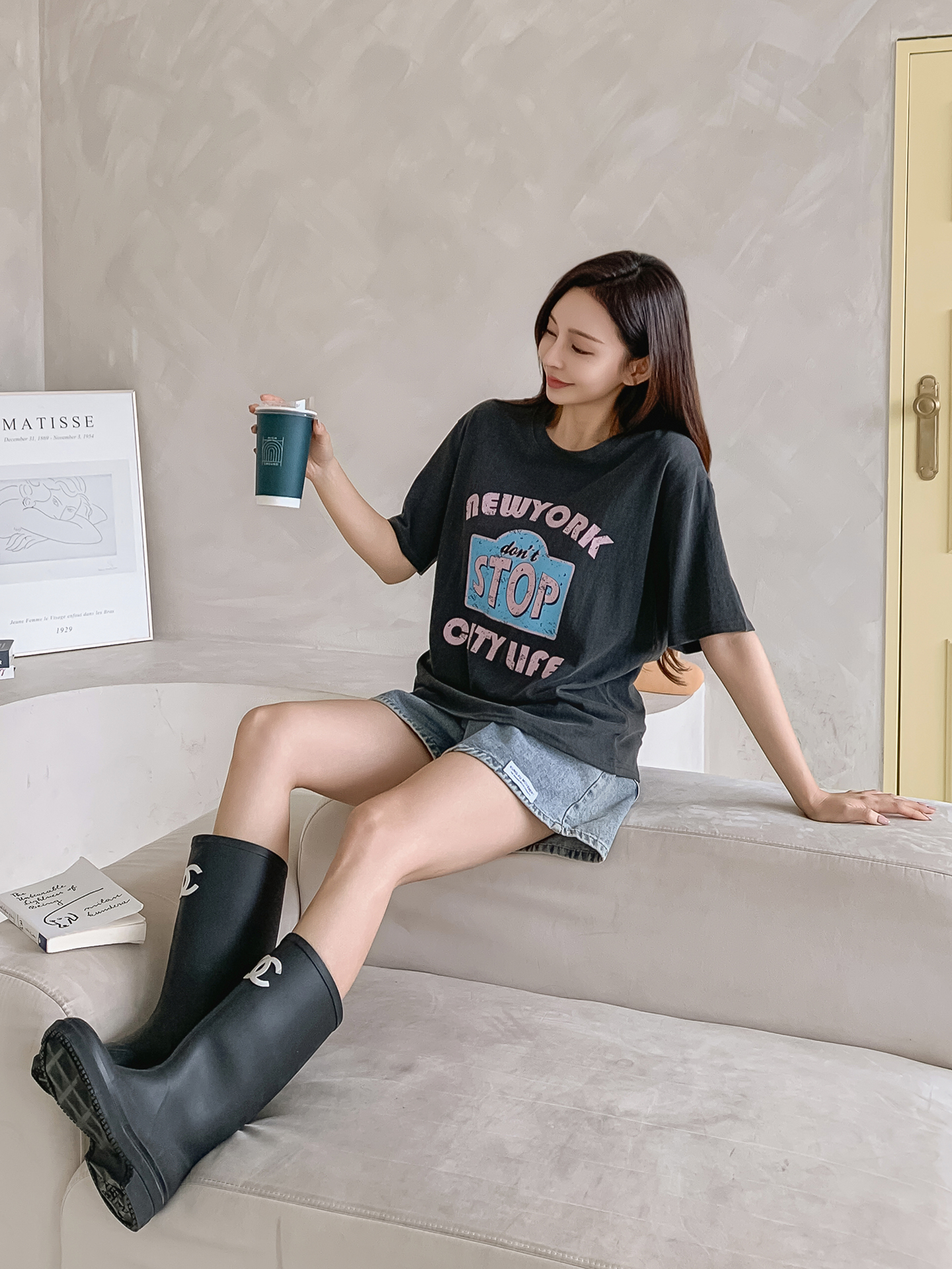 ラウンドネック半袖ロゴTシャツ | 詳細画像19