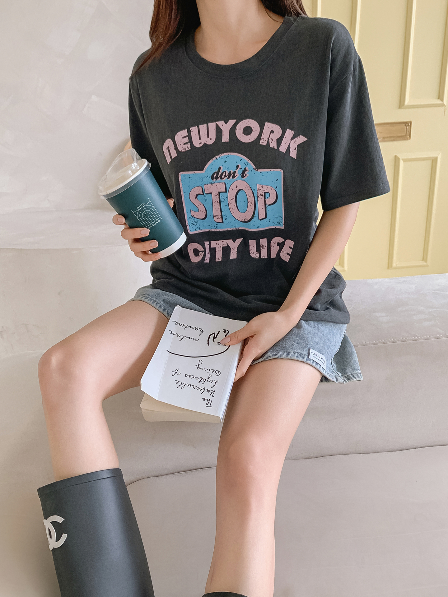ラウンドネック半袖ロゴTシャツ | 詳細画像20