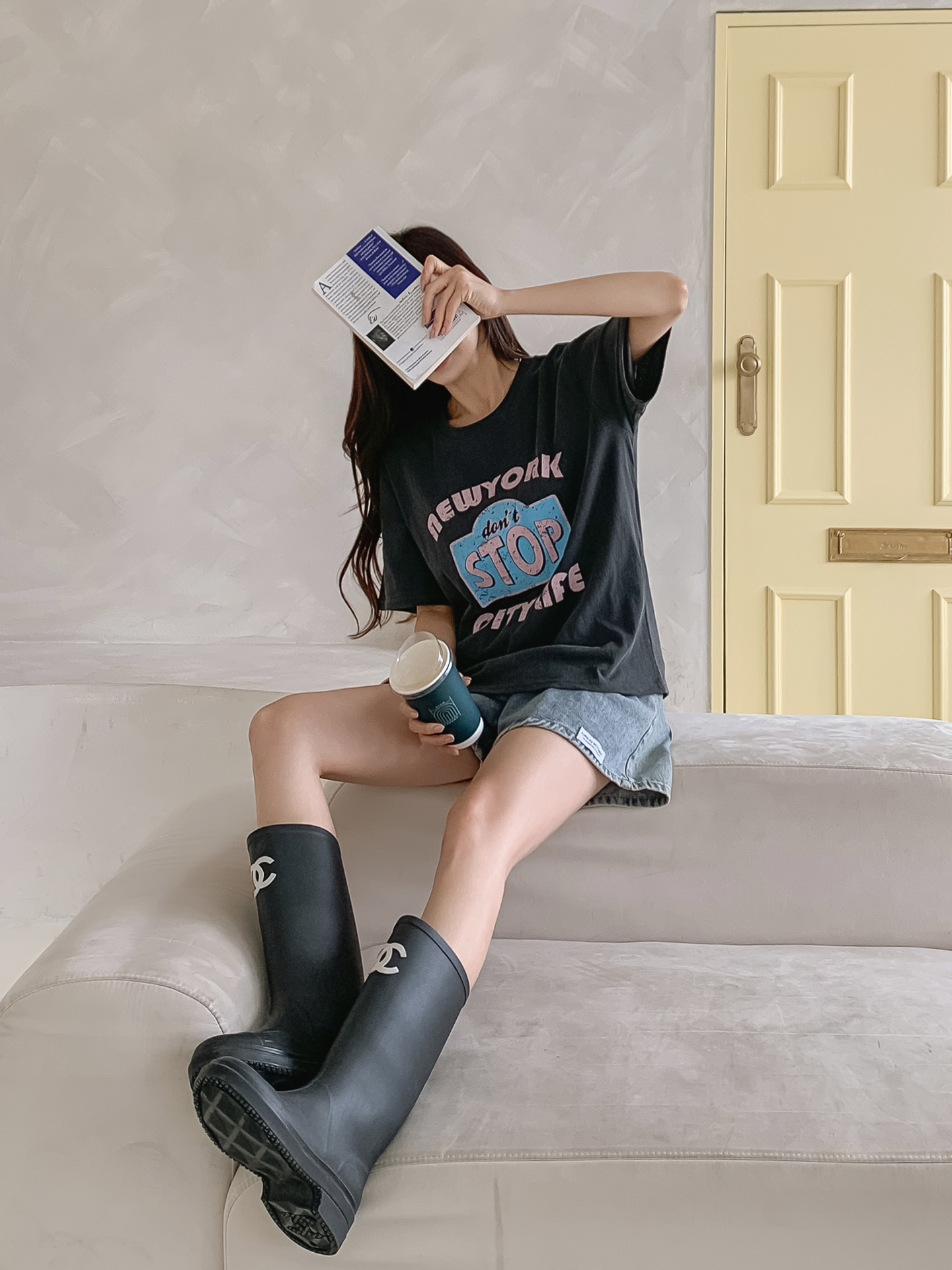 ラウンドネック半袖ロゴTシャツ | 詳細画像21