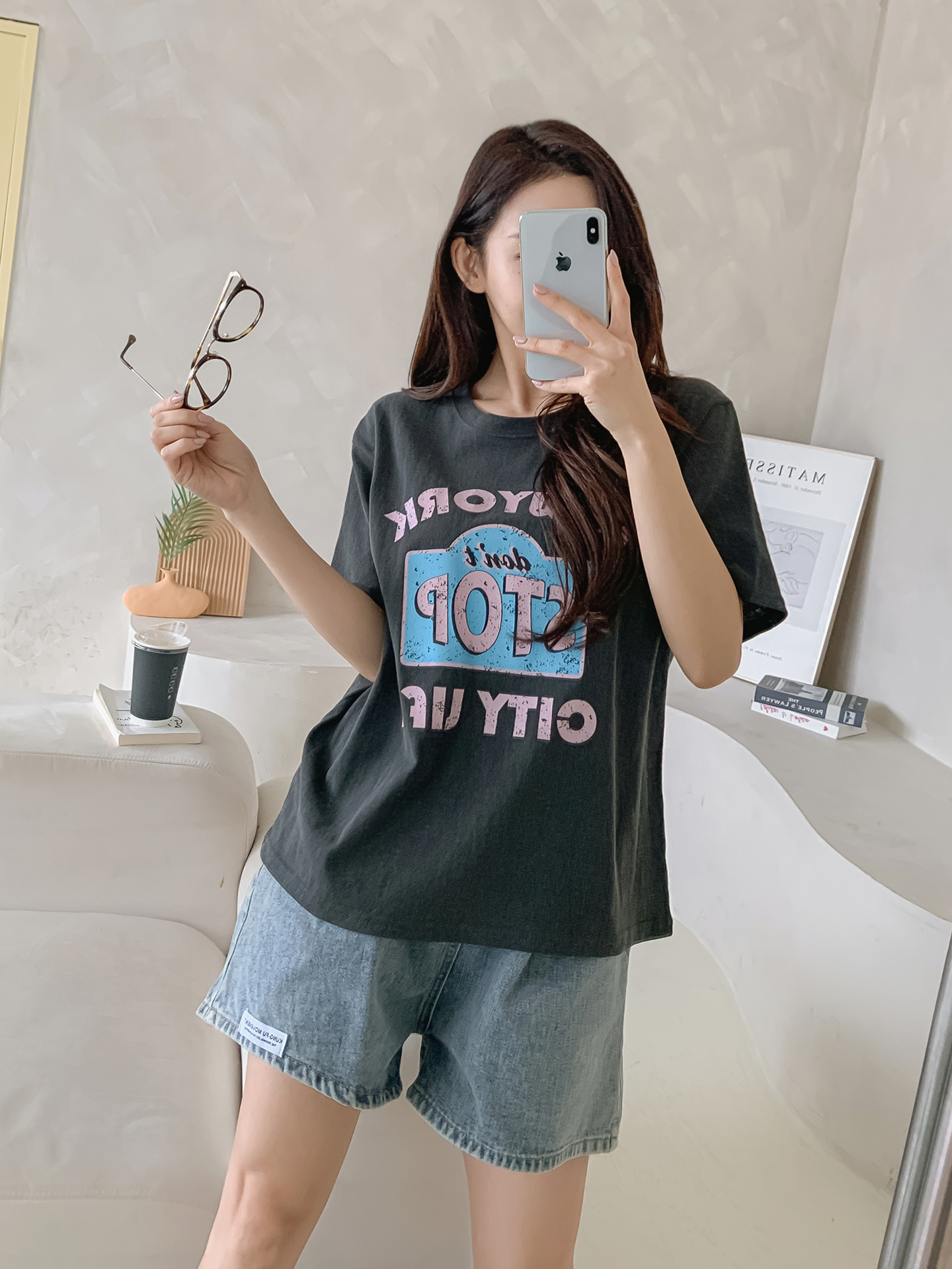 ラウンドネック半袖ロゴTシャツ | 詳細画像30