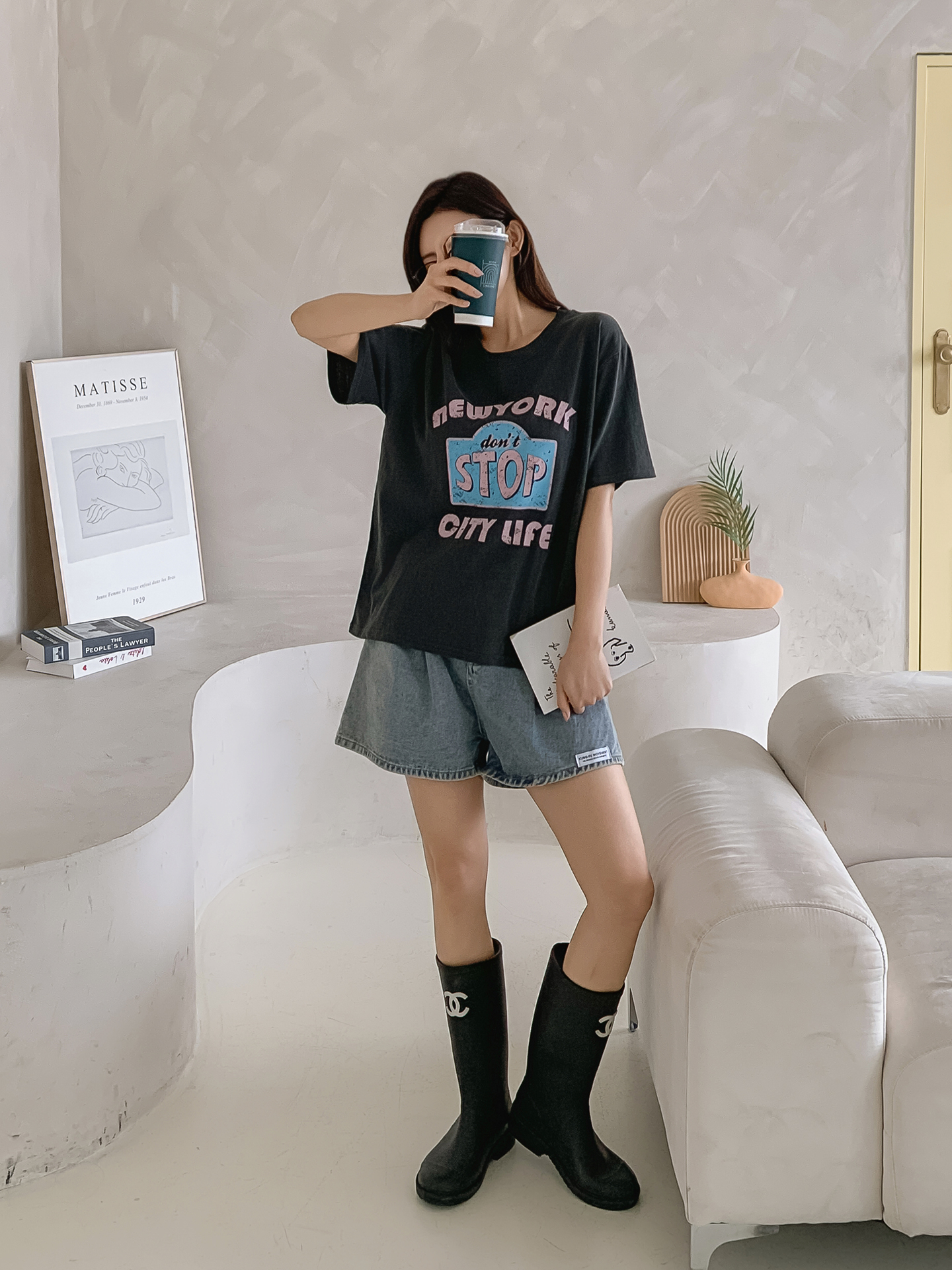 ラウンドネック半袖ロゴTシャツ | 詳細画像23