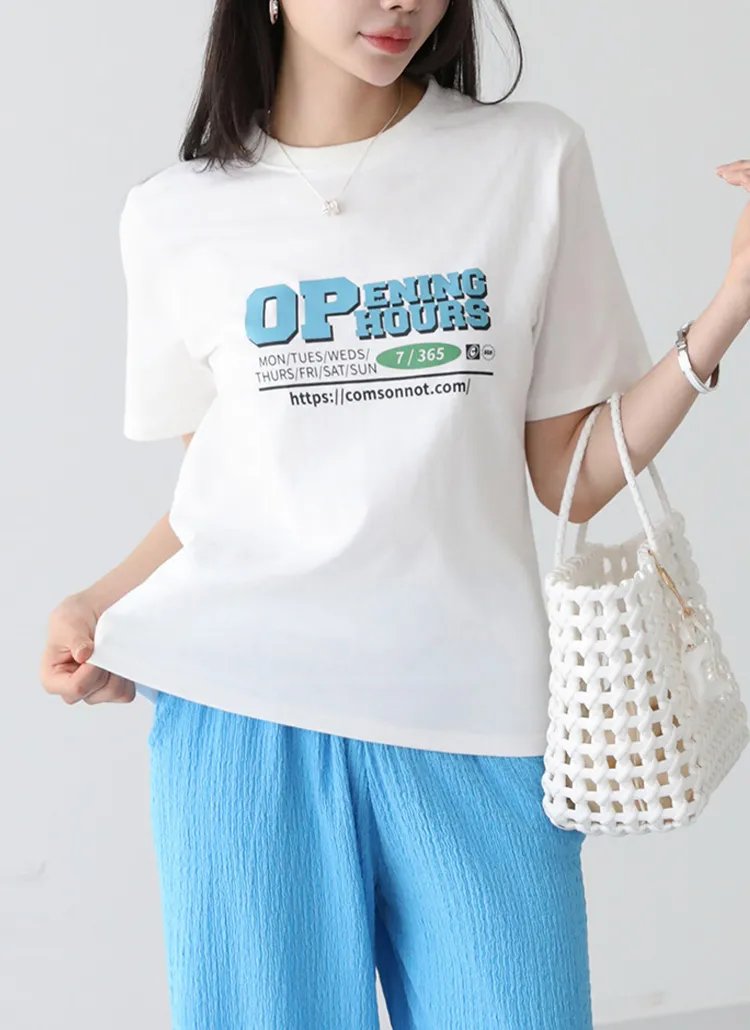 ボクシー半袖プリントTシャツ | pippin | 詳細画像1