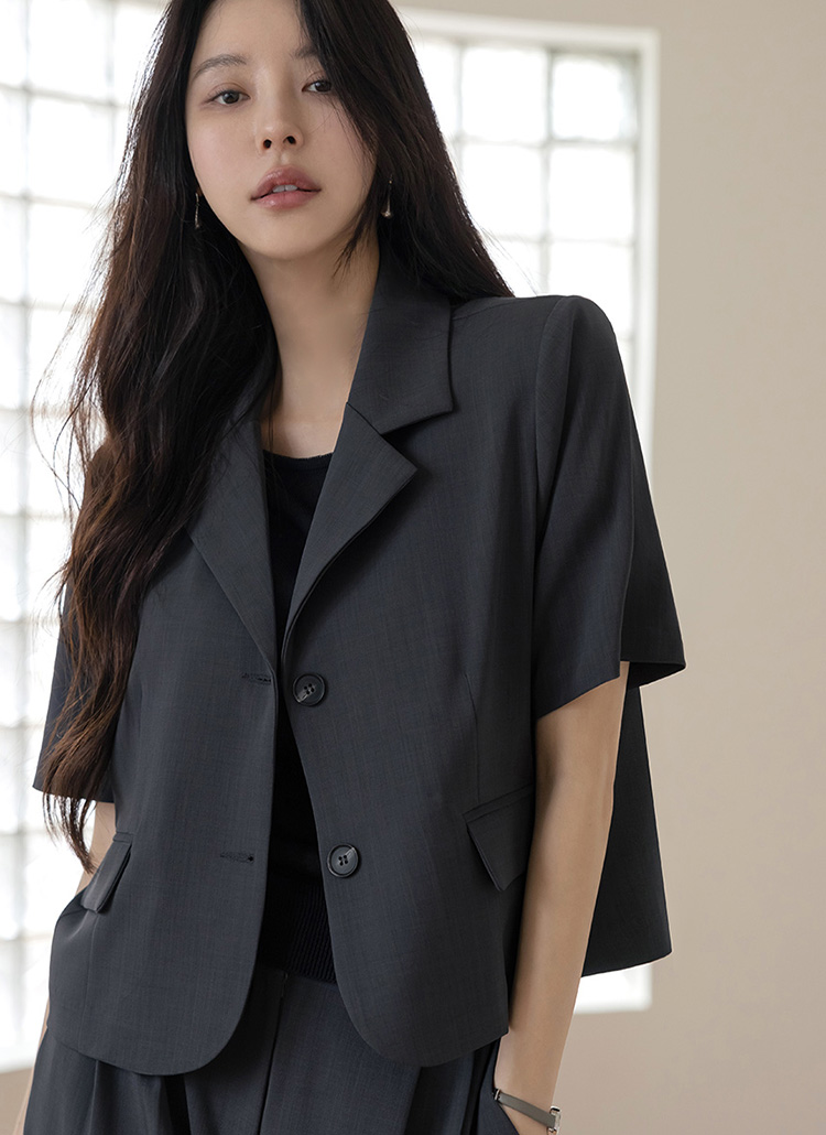 カラークロップドジャケット | レディースファッション通販 - DHOLIC