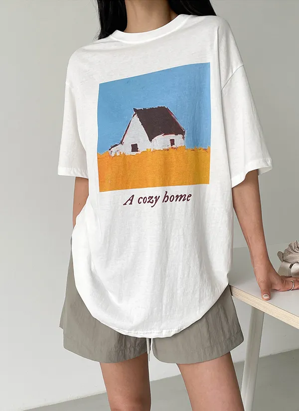 コットン半袖プリントTシャツ | crushj | 詳細画像1