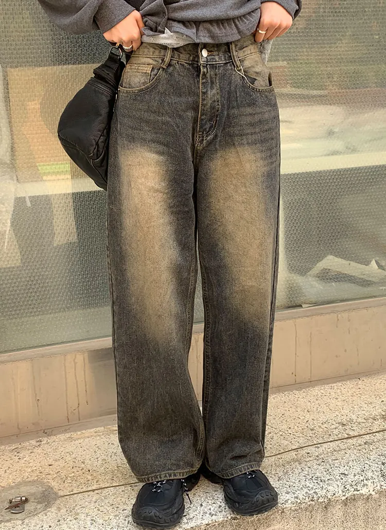 ストレートバックゴムデニムパンツ | banincci | 詳細画像1