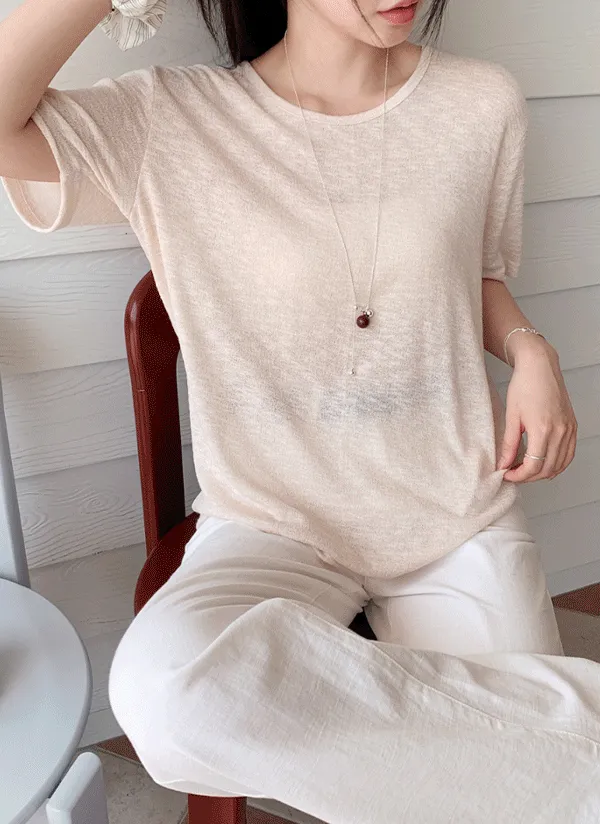 UネックルーズTシャツ | 66girls | 詳細画像1
