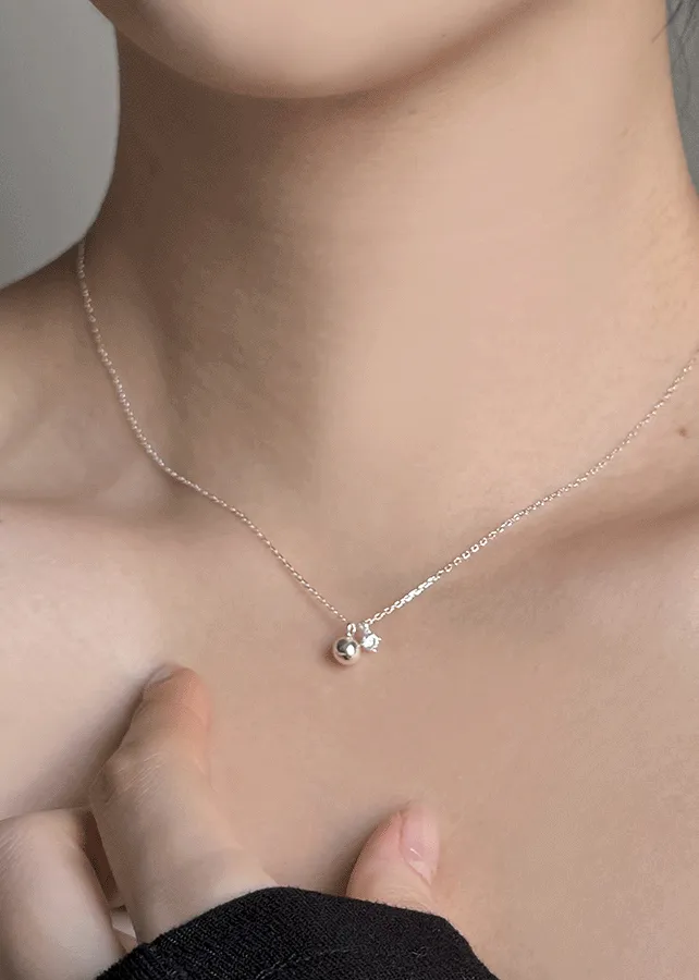 キュービックシルバーペンダントネックレスピアス | blingmoon | 詳細画像1