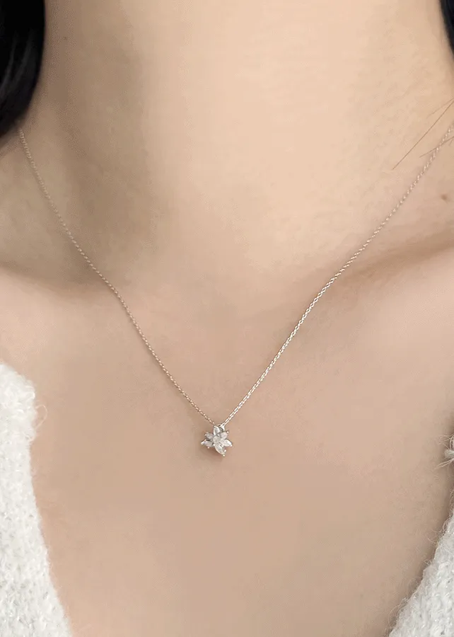 キュービックシルバーネックレスピアス | blingmoon | 詳細画像1