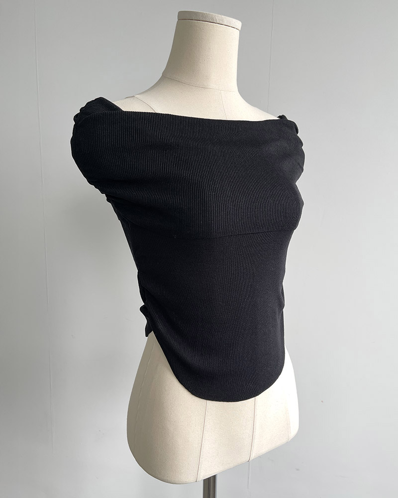 シャーリングオフショルラップニット | 詳細画像21