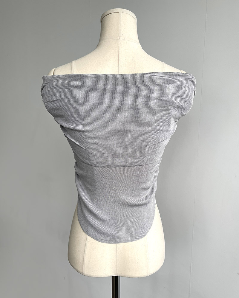 シャーリングオフショルラップニット | 詳細画像31