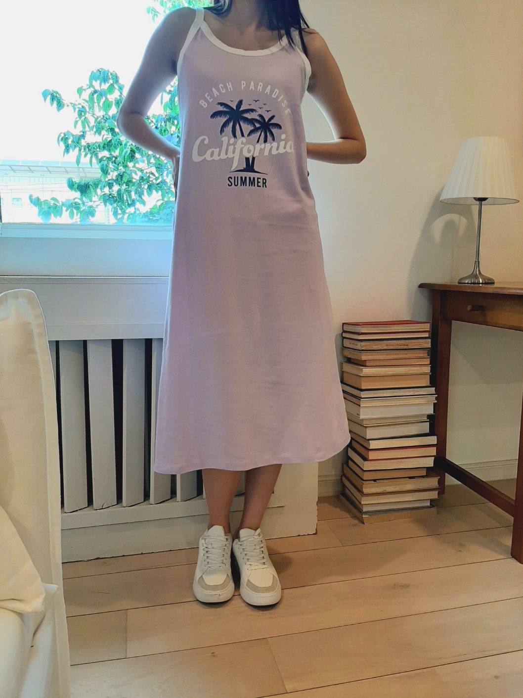 ロングプリント配色夏キャミワンピース | 詳細画像10