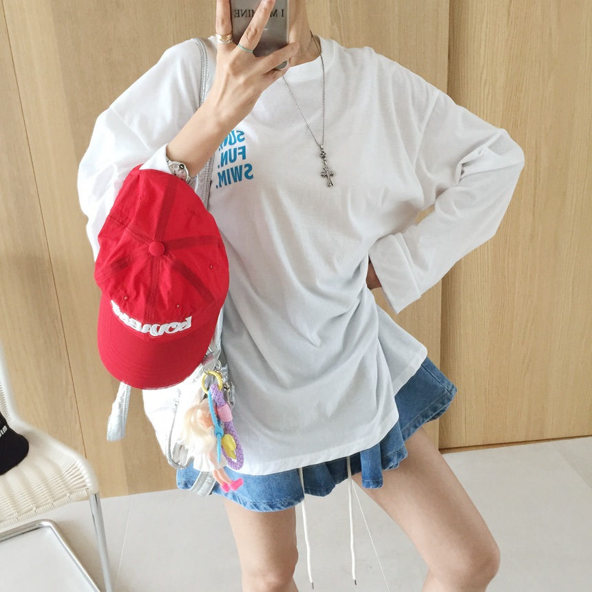 ボクシー長袖プリントTシャツ | 詳細画像6
