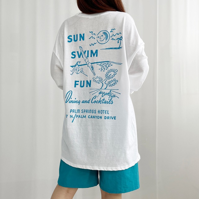 ボクシー長袖プリントTシャツ | 詳細画像13