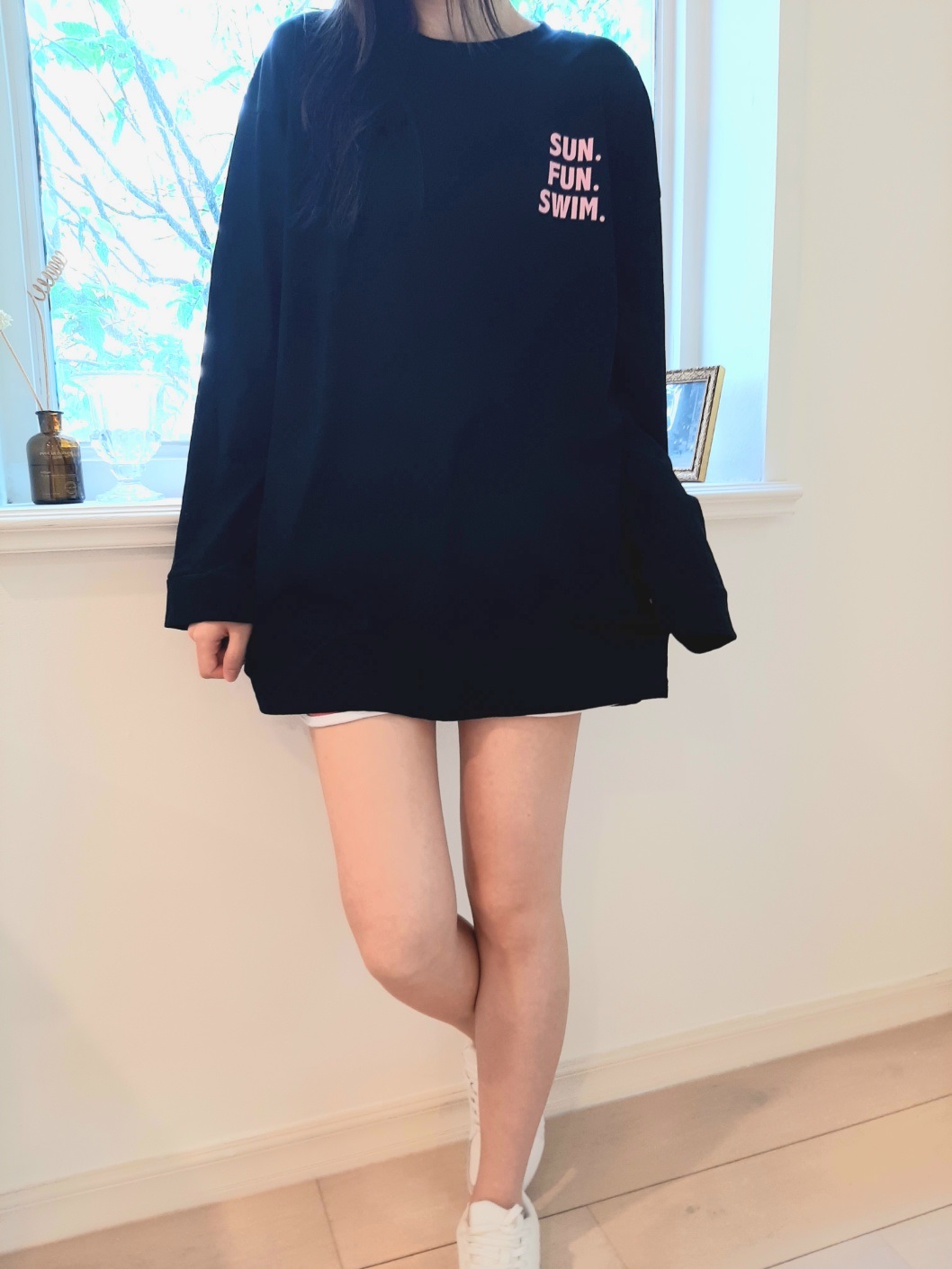 ボクシー長袖プリントTシャツ | 詳細画像34