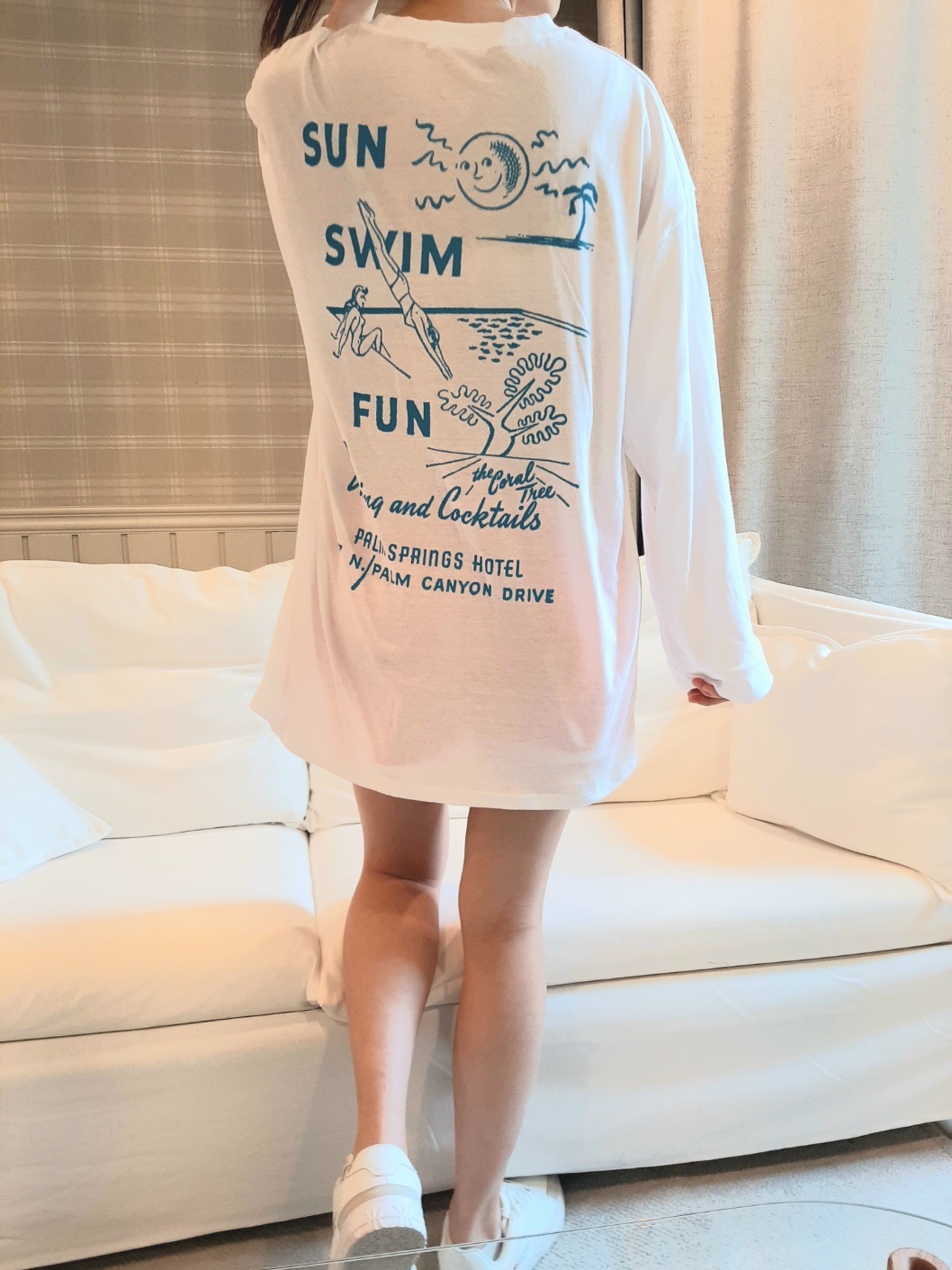 ボクシー長袖プリントTシャツ | 詳細画像45