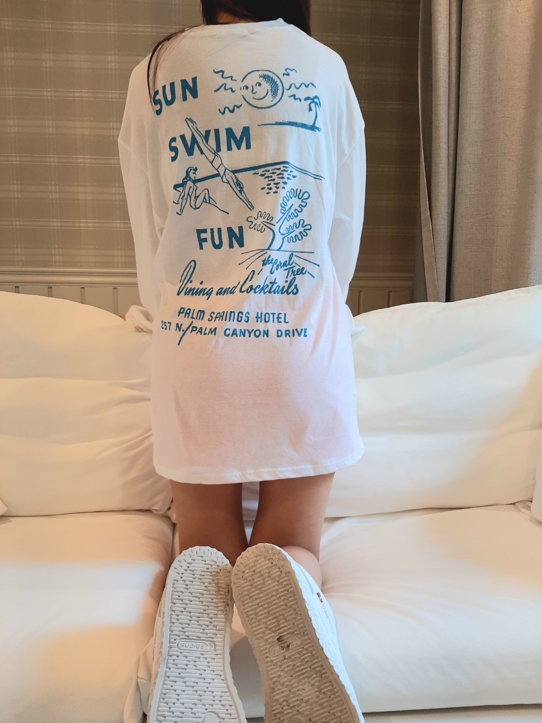 ボクシー長袖プリントTシャツ | 詳細画像46