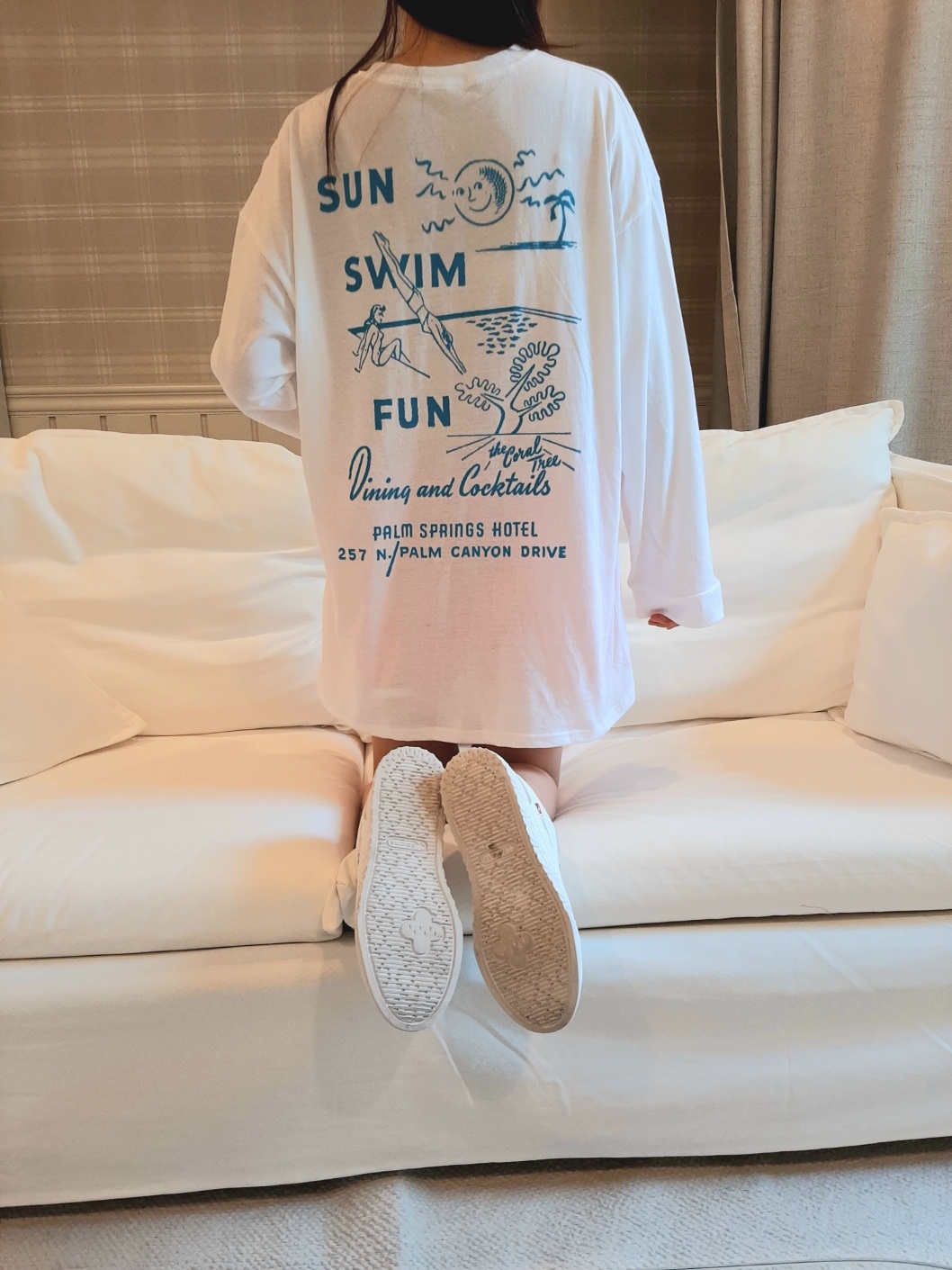 ボクシー長袖プリントTシャツ | 詳細画像47