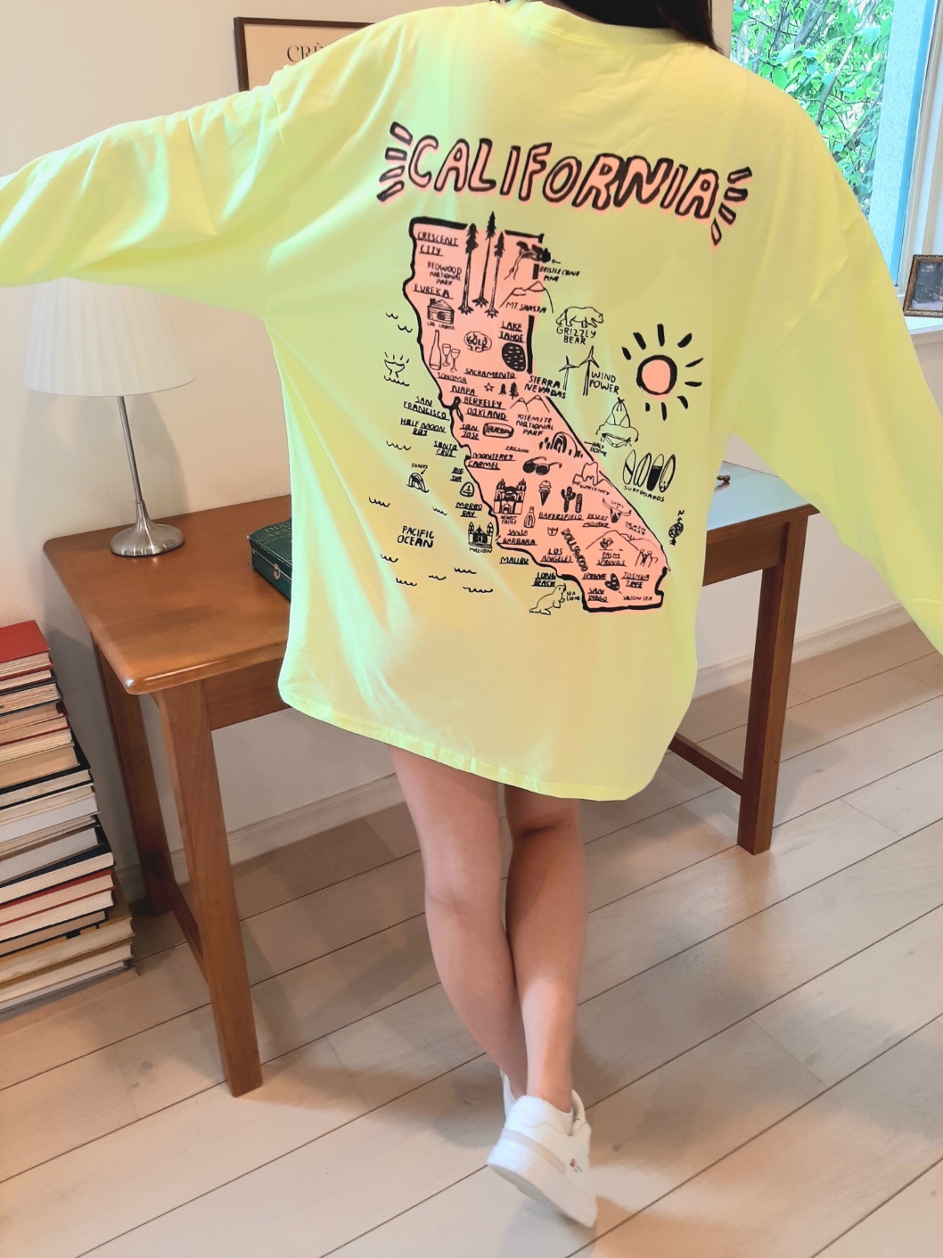 ボクシー長袖プリントTシャツ | 詳細画像5