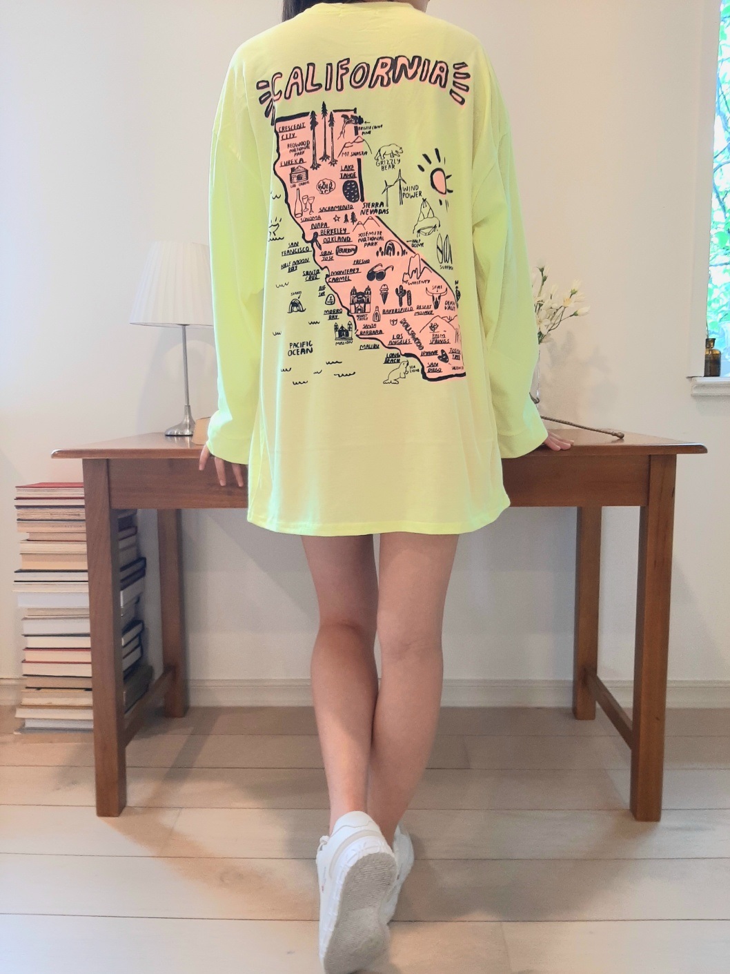 ボクシー長袖プリントTシャツ | 詳細画像6