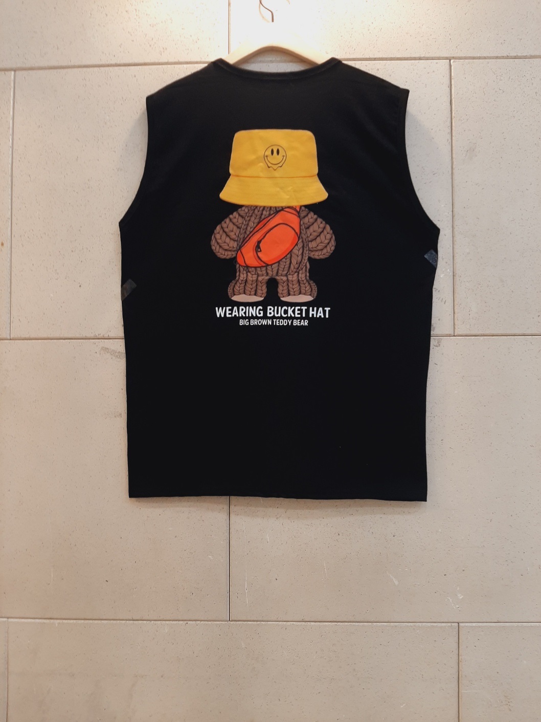 コットンラウンドネックボクシープリントTシャツノースリーブ | 詳細画像11