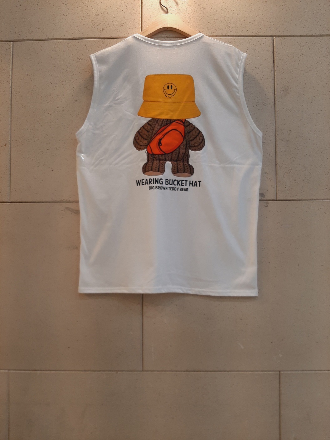 コットンラウンドネックボクシープリントTシャツノースリーブ | 詳細画像13