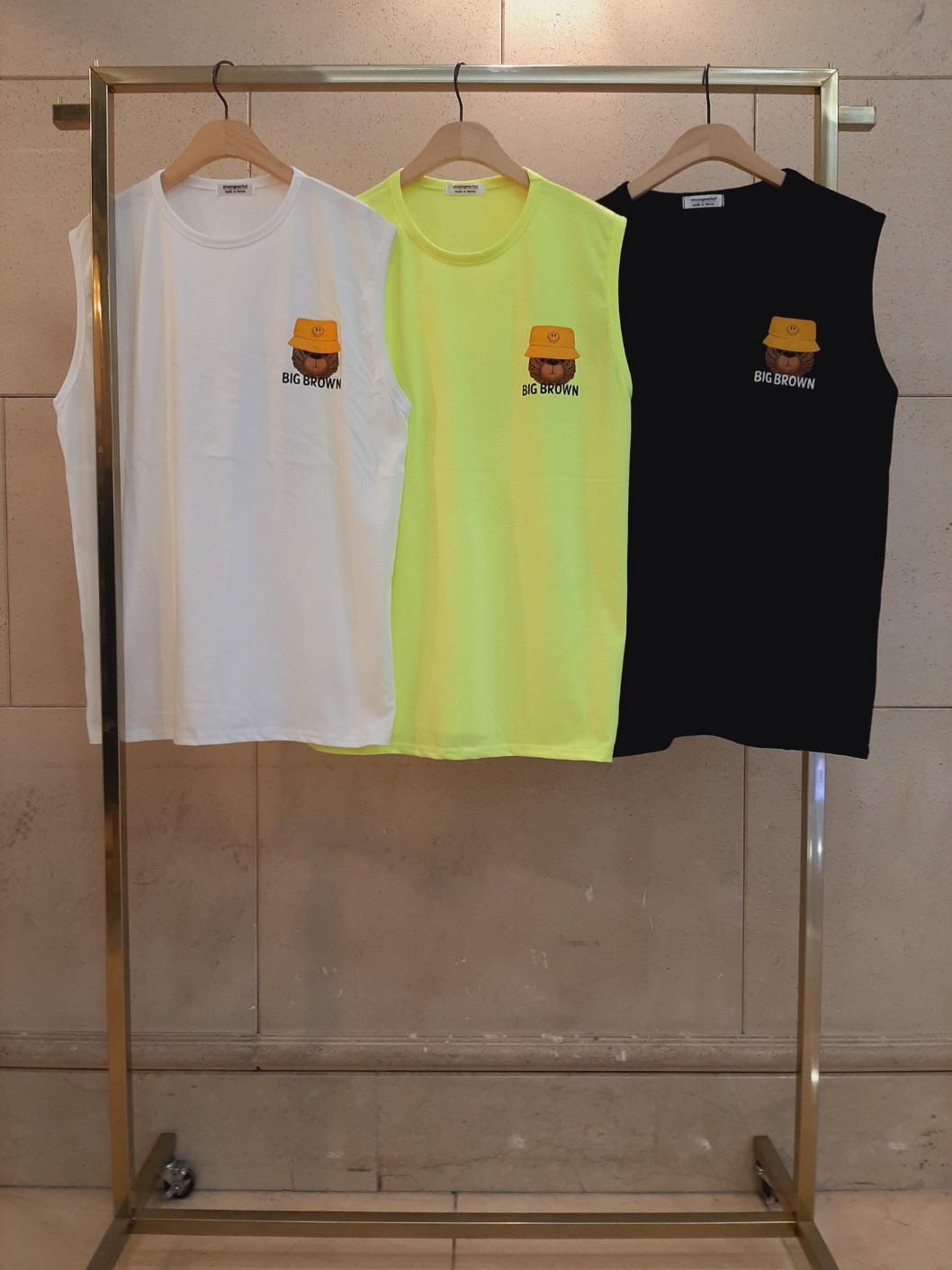 コットンラウンドネックボクシープリントTシャツノースリーブ | 詳細画像14