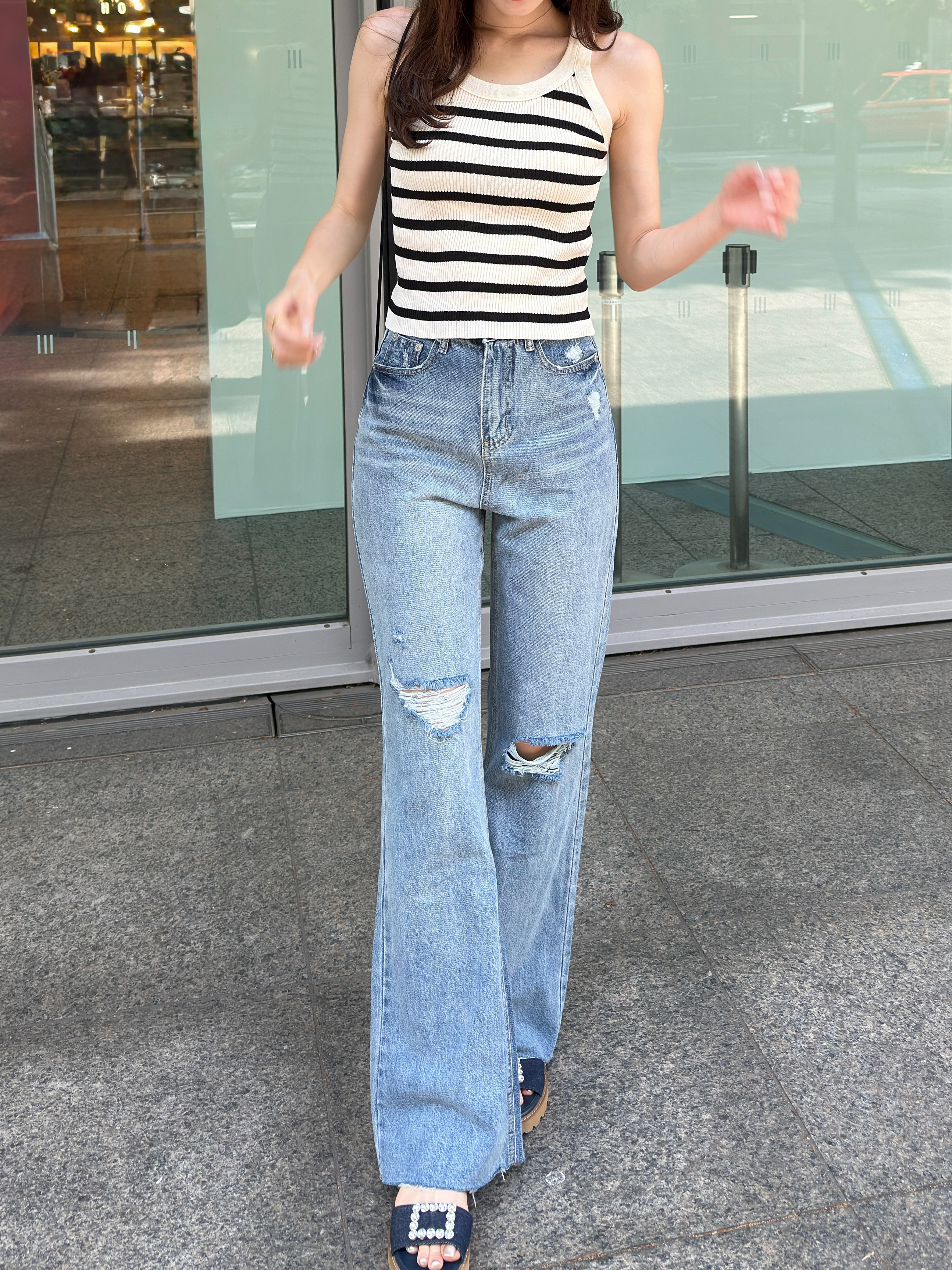 ダメージロングデニムパンツ | 詳細画像11