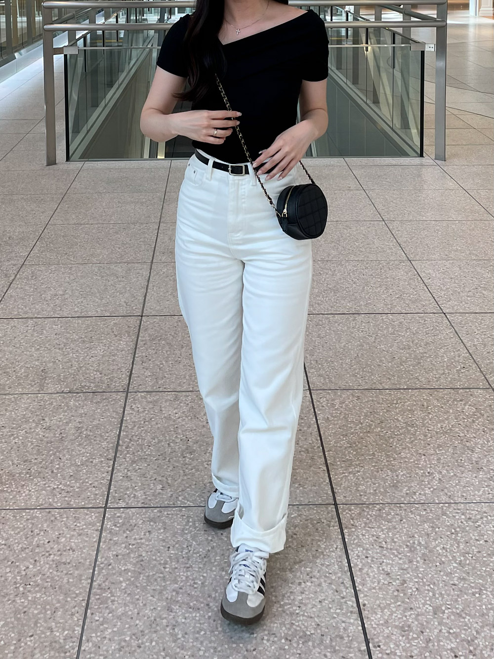 ベーシックコットンワイドパンツ | 詳細画像5