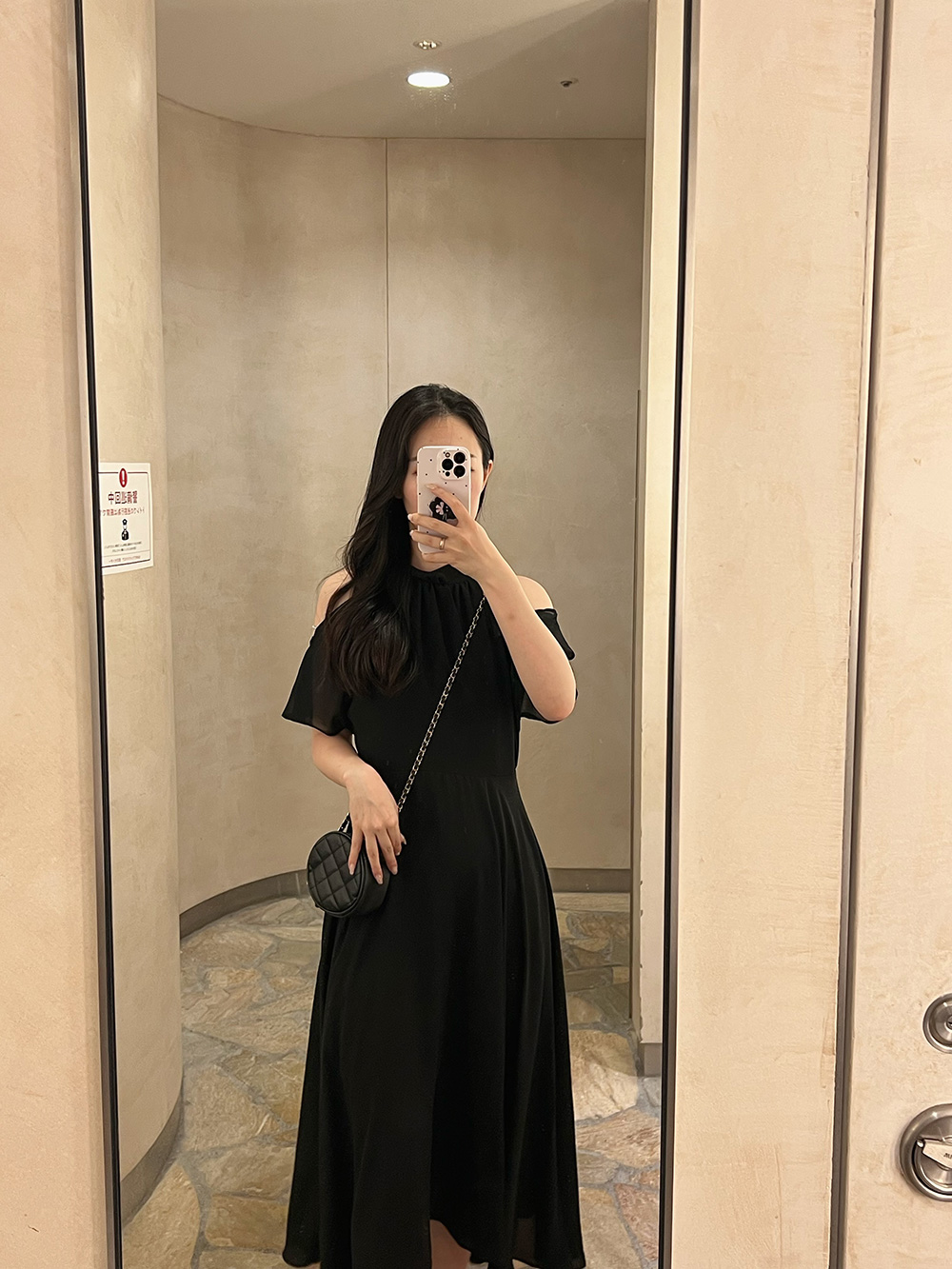 オープンショルダーシフォンワンピース | 詳細画像23