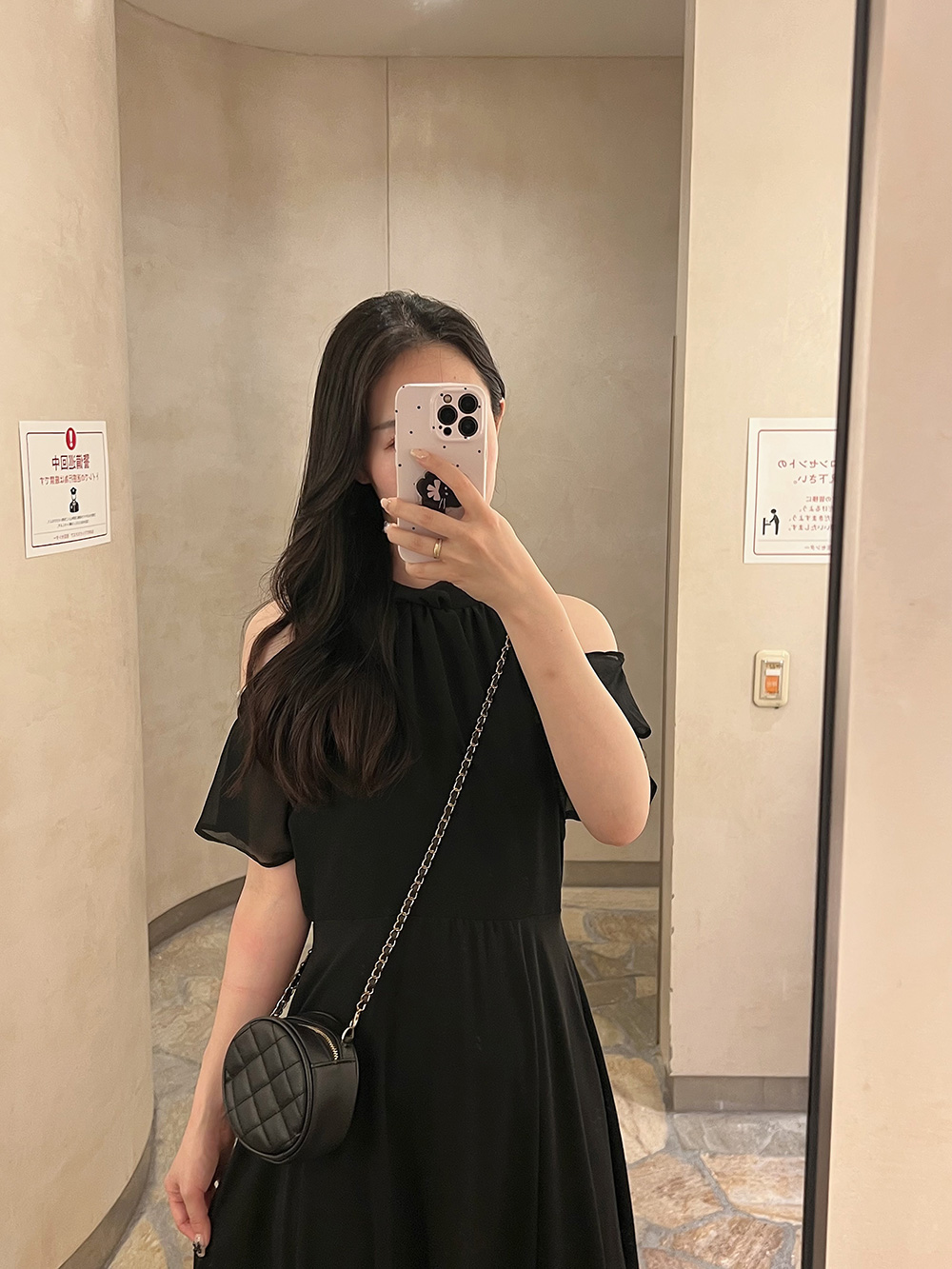 オープンショルダーシフォンワンピース | 詳細画像21