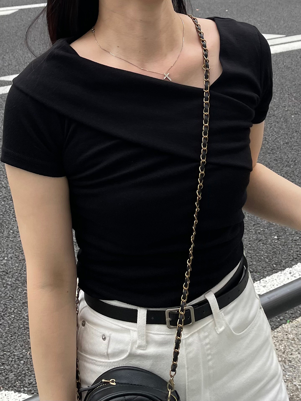 2WAYアシメネックトップス | 詳細画像9