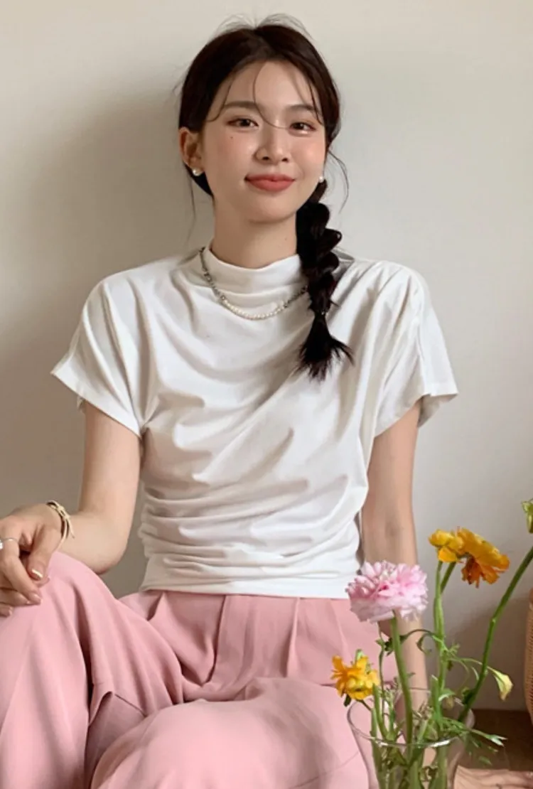 ギャザー半袖Tシャツ | 詳細画像1