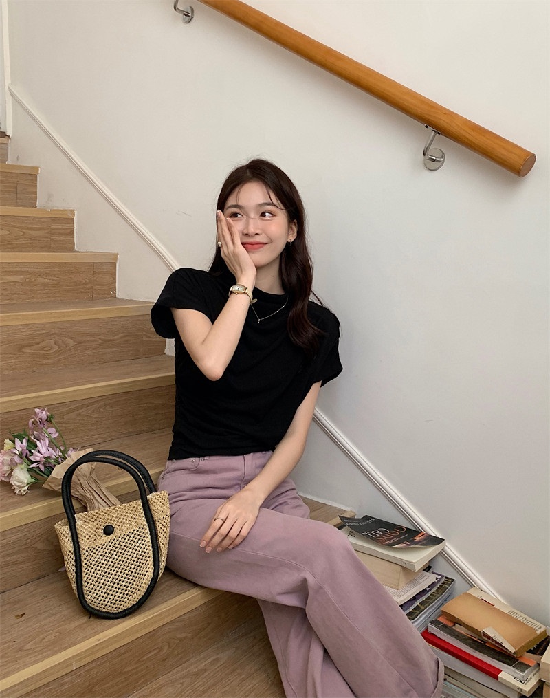 ギャザー半袖Tシャツ | 詳細画像24