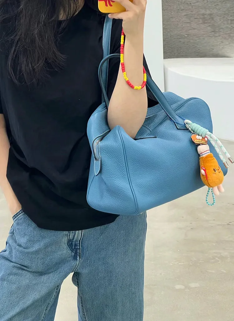 カウレザーダブルジッパートートバッグ | whosbag | 詳細画像1