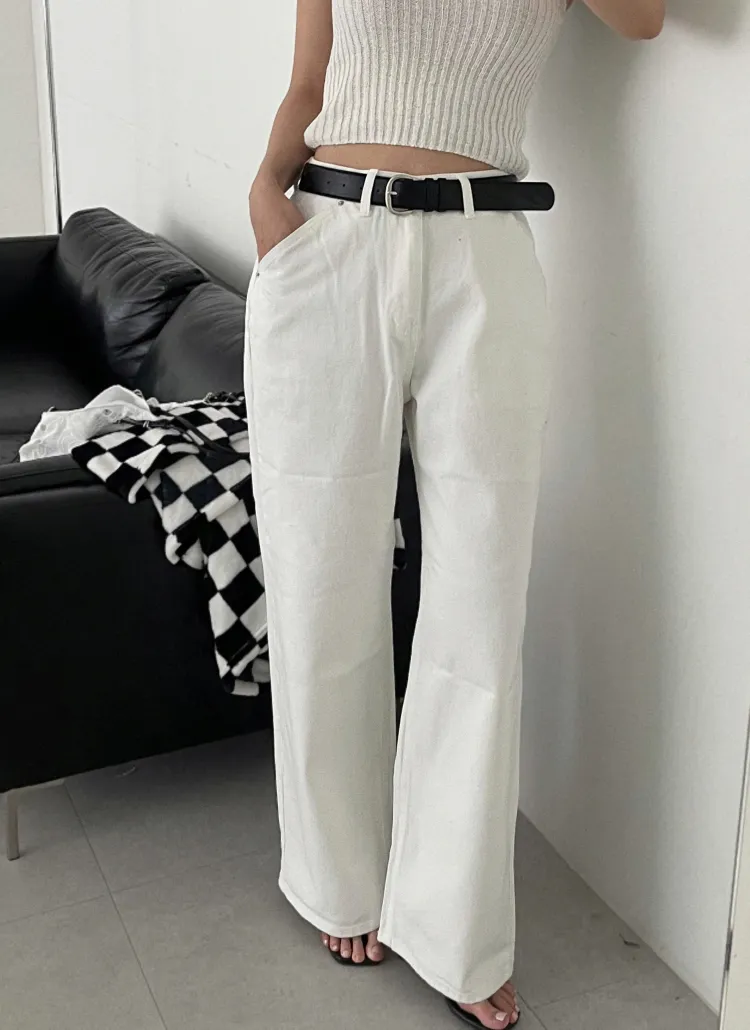 ポケットベーシックワイドパンツ | yefit | 詳細画像1