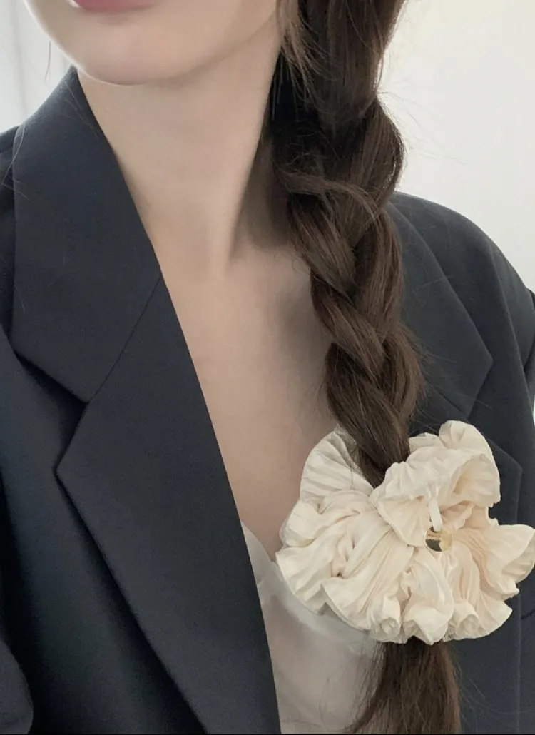 プリーツカラーシュシュヘアゴム | yefit | 詳細画像1