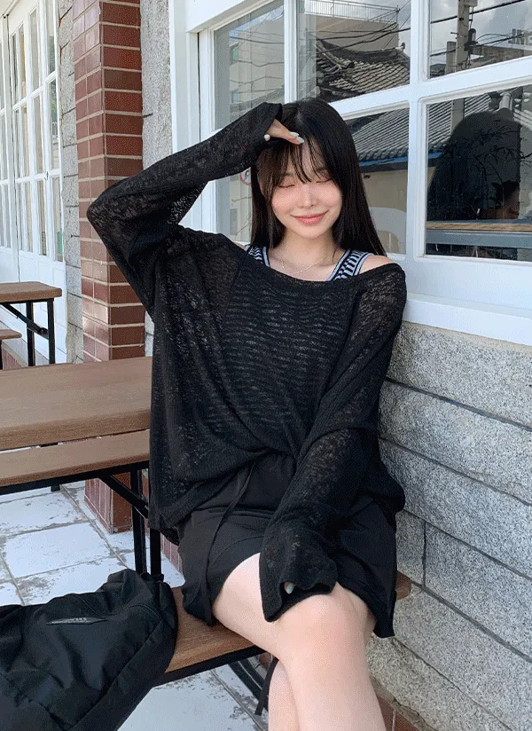 Uネックルーズニット | 66girls | 詳細画像1