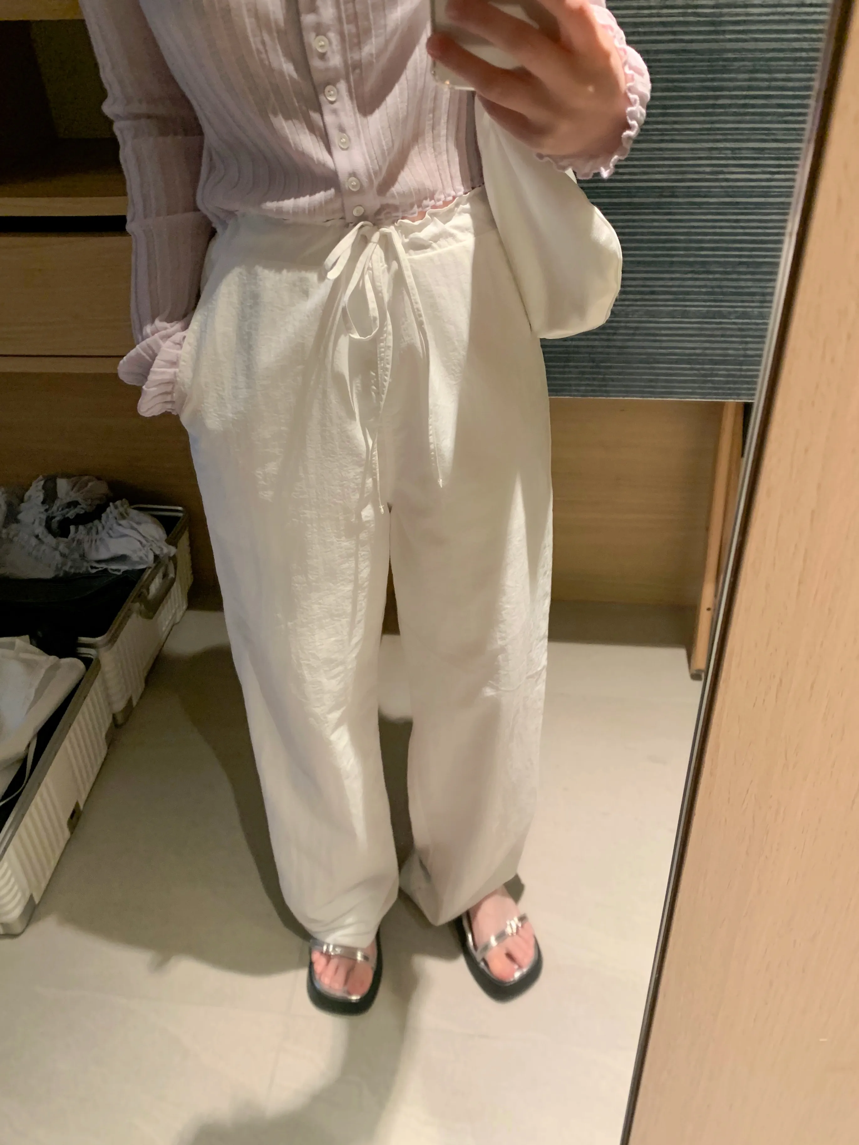 ナイロンストラップパンツ | mingbelle | 詳細画像1