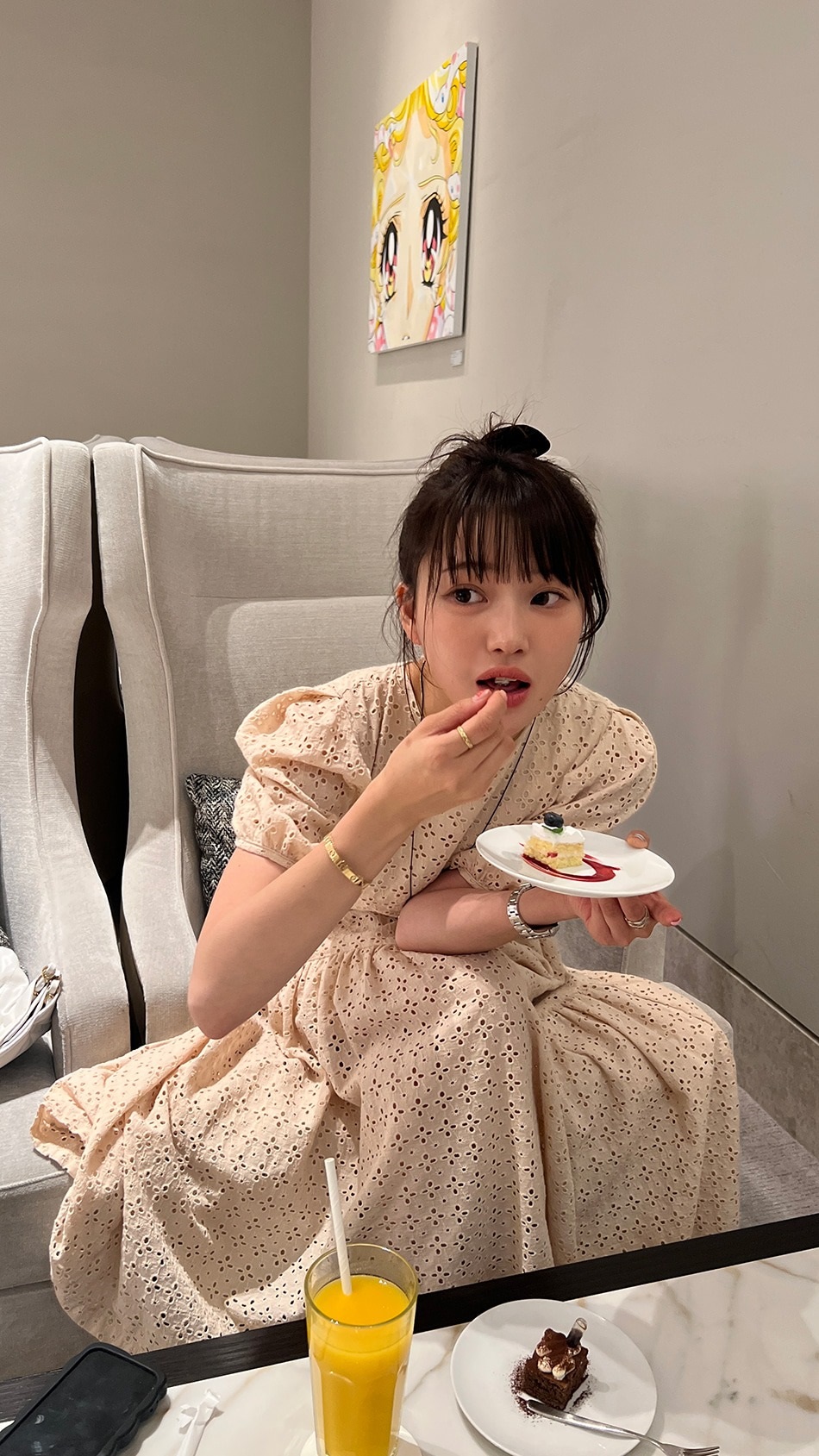 パンチングロングAラインワンピース | 詳細画像8