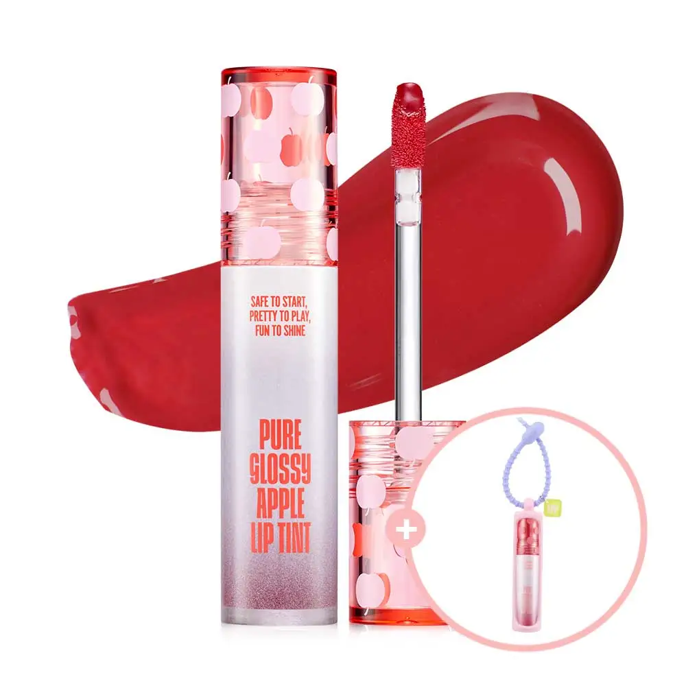 [ザプリティプティ] ピュアグロッシーアップルリップティント_03 カンホンレッド | 詳細画像1