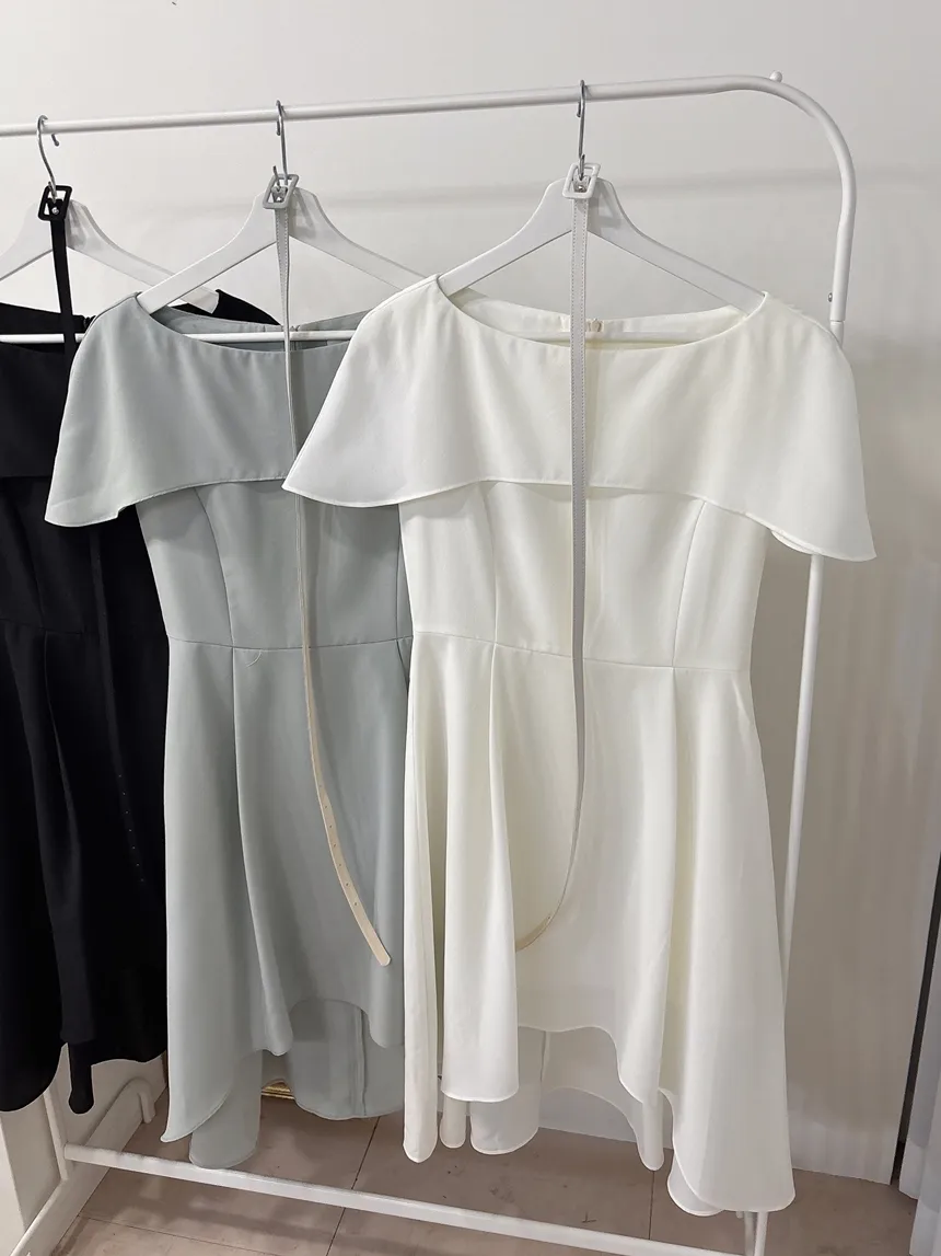 シフォンフレンチスリーブロングAラインワンピース | mirangmirang | 詳細画像24