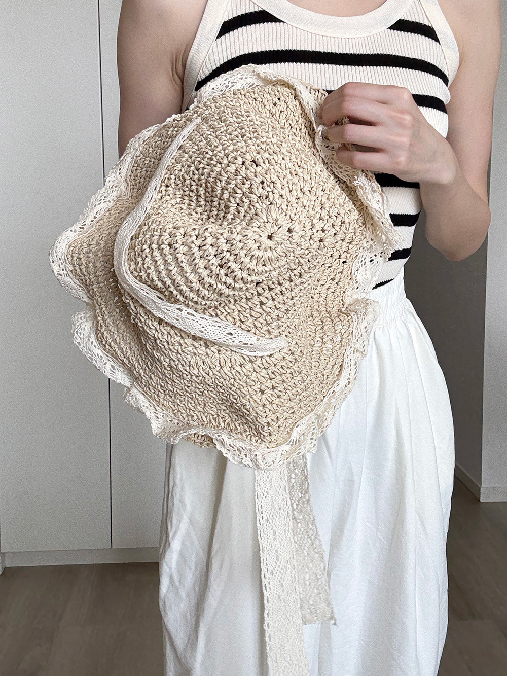 レースリボンストローハット | 詳細画像4