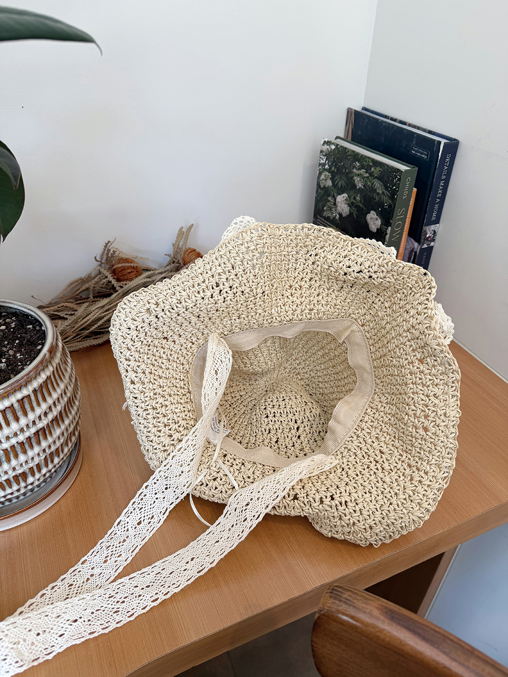 レースリボンストローハット | 詳細画像9