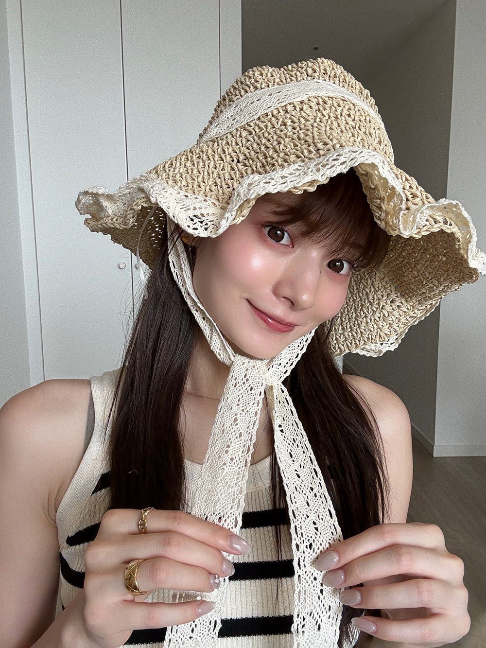 レースリボンストローハット | 詳細画像11