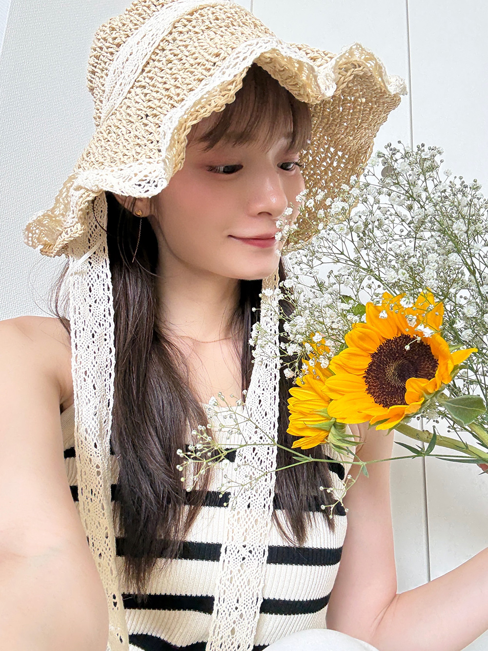 レースリボンストローハット | 詳細画像12