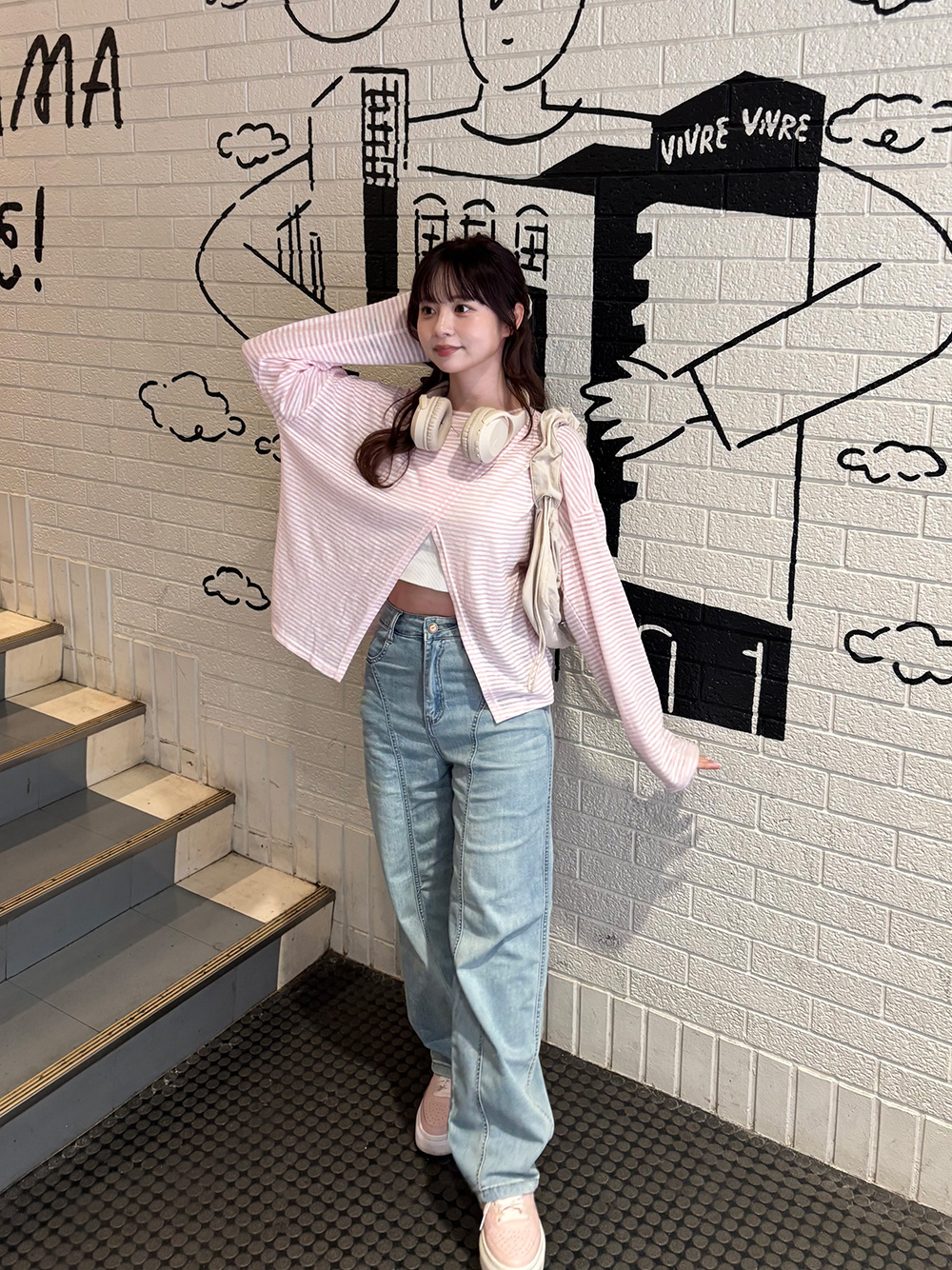 ボーダークロススリットTシャツ | 詳細画像10